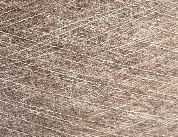 Zimpfer Wolle Selezione Royal Kid 1000m/100g – Mohair Alpaka Kaschmir Garn col. Taupe Melange